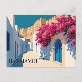 Medina van Hammamet Tunesië Briefkaart