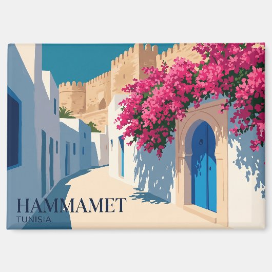 Medina van Hammamet Tunesië Magneet (Voorkant)