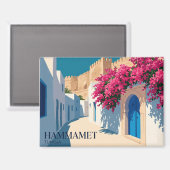 Medina van Hammamet Tunesië Magneet (Voorkant / Achterkant)