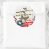 Medina voor gouverneur ronde sticker (Tas)