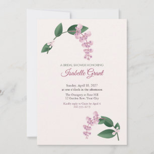 Medinilla Roze Druiven Bruilofts Uitnodiging