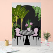 Medinilla Tuin Binnenplaats Acryl Bord (Huwelijk)