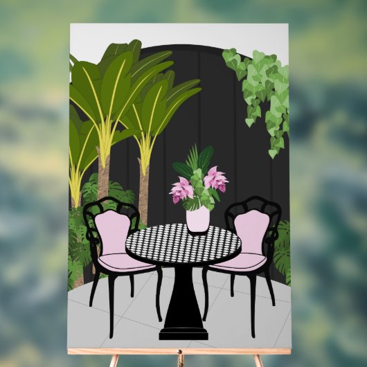 Medinilla Tuin Binnenplaats Acryl Bord (Neutraal)