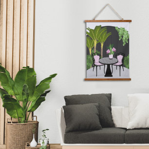 Medinilla Tuin Binnenplaats Hangend Wandkleed