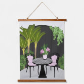 Medinilla Tuin Binnenplaats Hangend Wandkleed (Voorkant)