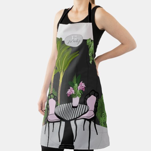 Medinilla Tuin Binnenplaats Monogram Schort (Insitu)