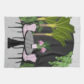 Medinilla Tuin Binnenplaats Theedoek (Horizontaal)