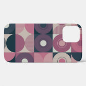 Medio-eeuw geometrisch: abstract kleurrijk patroon Case-Mate iPhone case (Achterkant (horizontaal))