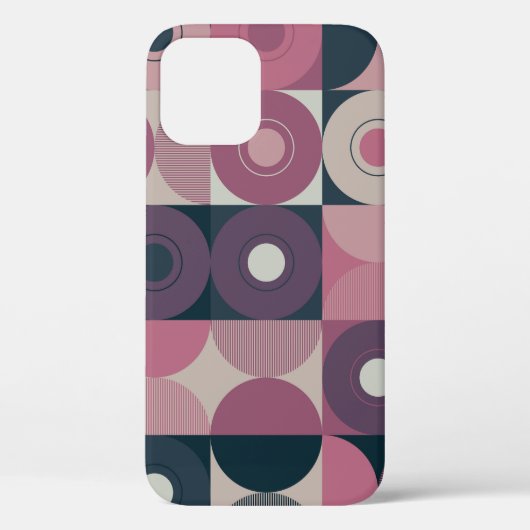 Medio-eeuw geometrisch: abstract kleurrijk patroon Case-Mate iPhone case (Achterkant)