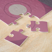 Medio-eeuw geometrisch: abstract kleurrijk patroon legpuzzel (Zijkant)