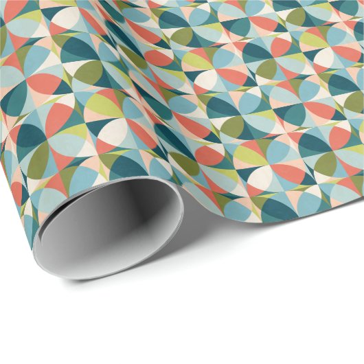 Medio-eeuw geometrisch, Abstract naadloos ontwerp. Cadeaupapier (Rol Hoek)