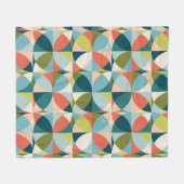 Medio-eeuw geometrisch, Abstract naadloos ontwerp. Fleece Deken (Voorkant (Horizontaal))
