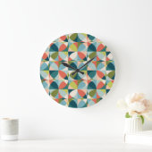 Medio-eeuw geometrisch, Abstract naadloos ontwerp. Grote Klok (Huis)