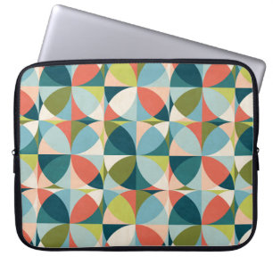 Medio-eeuw geometrisch, Abstract naadloos ontwerp. Laptop Sleeve