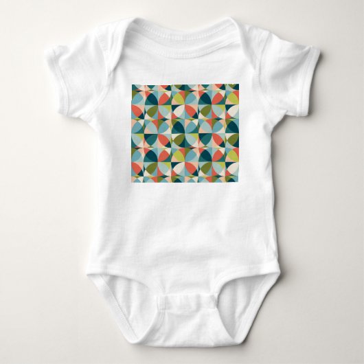 Medio-eeuw geometrisch, Abstract naadloos ontwerp. Romper (Voorkant)