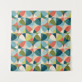 Medio-eeuw geometrisch, Abstract naadloos ontwerp. Wandkleed (Voorkant (horizontaal))