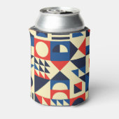 Medio eeuw geometrisch: funky retro patroon. blikjeskoeler (Blikje Achterkant)