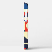 Medio eeuw geometrisch: funky retro patroon. Case-Mate iPhone case (Achterkant / Links)