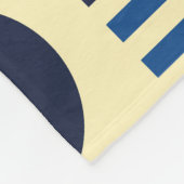 Medio eeuw geometrisch: funky retro patroon. fleece deken (Hoek)