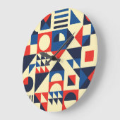 Medio eeuw geometrisch: funky retro patroon. grote klok (Hoek)