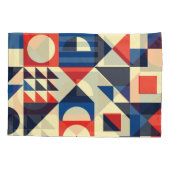 Medio eeuw geometrisch: funky retro patroon. kussensloop (Achterkant)