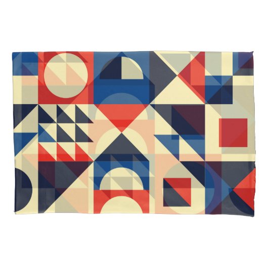 Medio eeuw geometrisch: funky retro patroon. kussensloop (Voorkant)