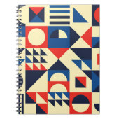 Medio eeuw geometrisch: funky retro patroon. notitieboek (Voorkant)