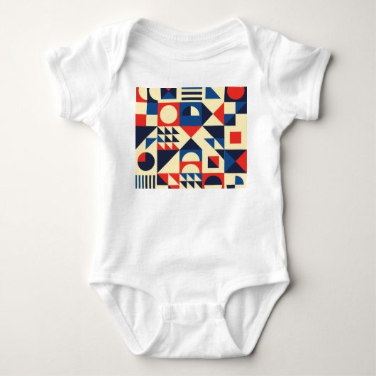Medio eeuw geometrisch: funky retro patroon. romper (Voorkant)