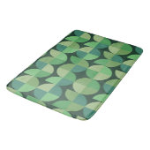 Medio eeuw geometrisch groen Blauwgroen patroon Badmat (Gekanteld)