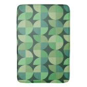 Medio eeuw geometrisch groen Blauwgroen patroon Badmat (Voorkant Verticaal)