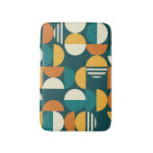 Medio eeuw geometrisch: minimalistisch retro desig badmat (Voorkant Verticaal)