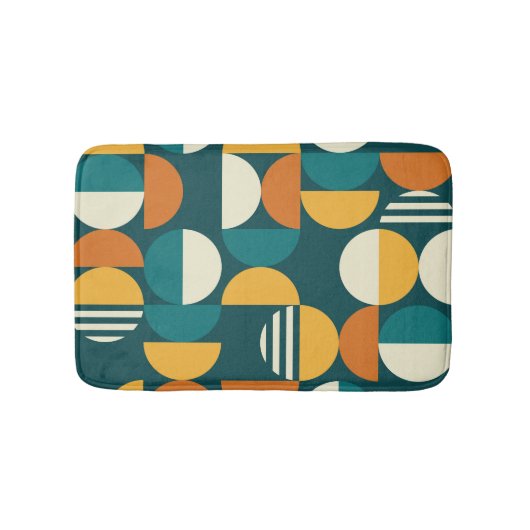 Medio eeuw geometrisch: minimalistisch retro desig badmat (Voorkant)