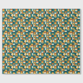 Medio eeuw geometrisch: minimalistisch retro desig cadeaupapier (Vlak)