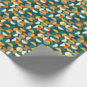 Medio eeuw geometrisch: minimalistisch retro desig cadeaupapier (Hoek)