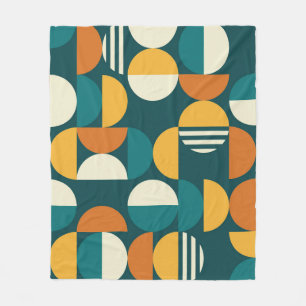 Medio eeuw geometrisch: minimalistisch retro desig fleece deken