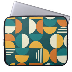 Medio eeuw geometrisch: minimalistisch retro desig laptop sleeve