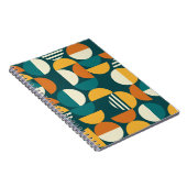 Medio eeuw geometrisch: minimalistisch retro desig notitieboek (Rechterzijde)