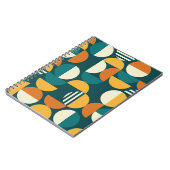 Medio eeuw geometrisch: minimalistisch retro desig notitieboek (Linkerzijde)