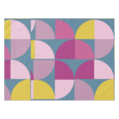 Medio eeuw geometrisch ontwerp Paarse geel blauw Tafelkleed (Voorkant (Horizontaal))