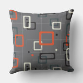 Medio-eeuw geometrisch patroon kussen (Achterkant)