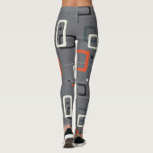Medio-eeuw geometrisch patroon leggings (Achterkant)