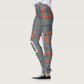 Medio-eeuw geometrisch patroon leggings (Links)