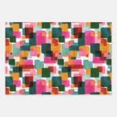 Medio eeuw Modern Geometrisch Kleurrijk Patroon Inpakpapier Vel (Voorkant 3)