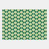 Medio eeuw moderne geometrische kerst inpakpapier vel (Voorkant)