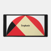 Medio-eeuw moderne halfcirkel geometrische douane bureaumat (Voorkant)