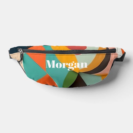 Medio eeuw moderne kunst, naam of monogram geometr heuptasje (Liggend)