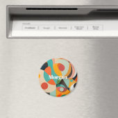 Medio eeuw moderne kunst, naam of monogram geometr magneet (Insitu (Vaatwasser))