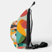 Medio eeuw moderne kunst, naam of monogram geometr sling bag (Rechts)