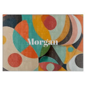 Medio eeuw moderne kunst, naam of monogram geometr snijplank (Voorkant)