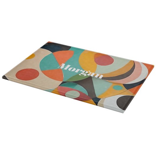 Medio eeuw moderne kunst, naam of monogram geometr snijplank (Hoek)